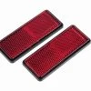 Gear Gremlin Red Rectangular Adhesive Reflectors (2 Pieces) (GG322)