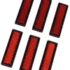 Gear Gremlin Red Rectangular Adhesive Reflectors (6 Pieces) (GG324)