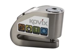 Kovix KD6 6mm Alarmed Disc Lock - Brush Metal